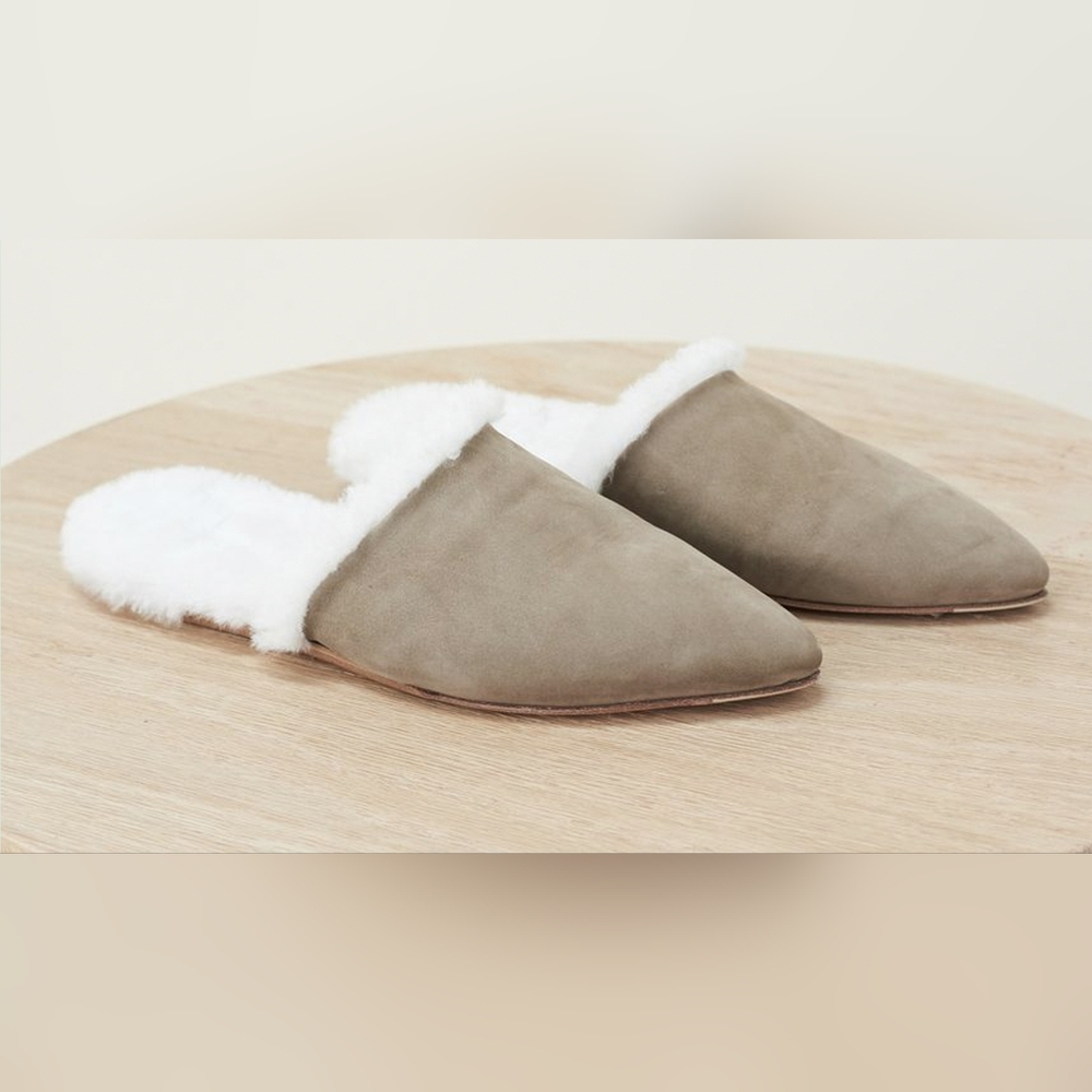 Jenni Kayne Shearling- lined mules 40
